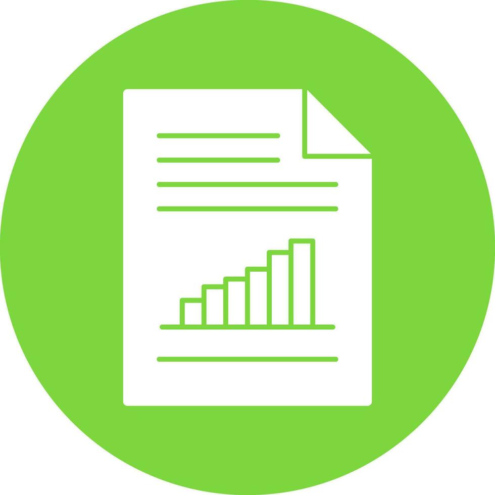 Bar Chart Vector Icon Design