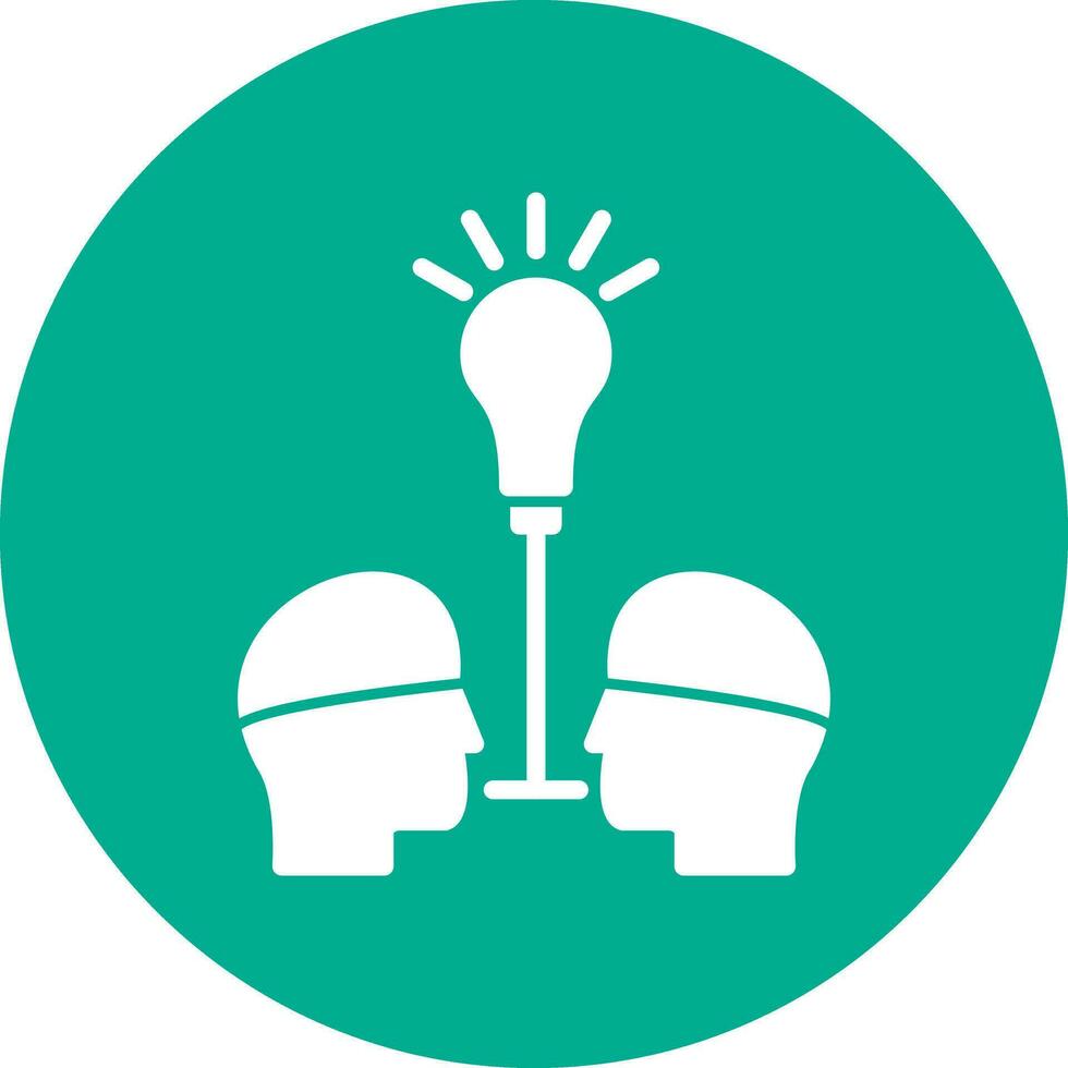 Knowledge Sharing Vector Icon Design