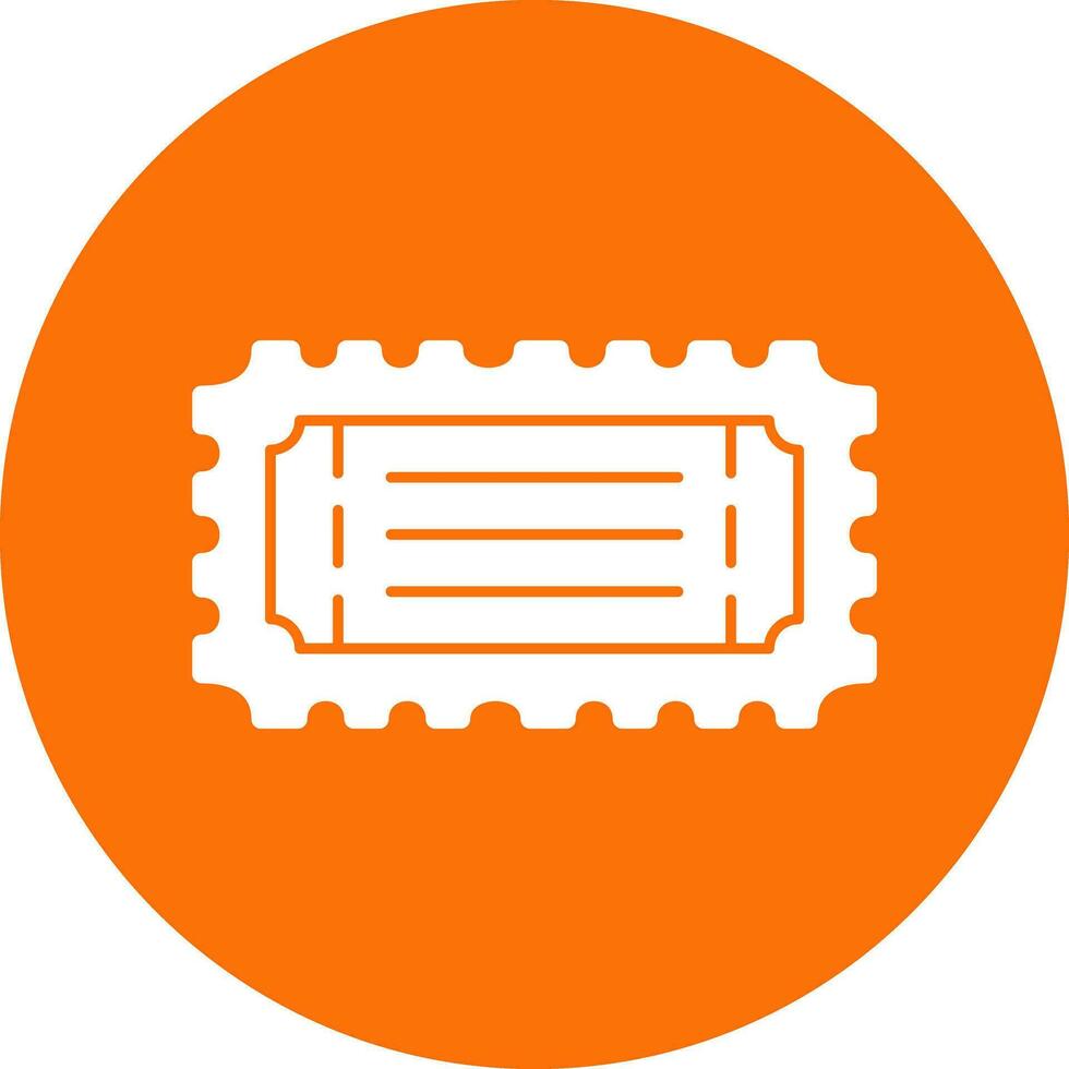 Bus ticket Vector Icon Design