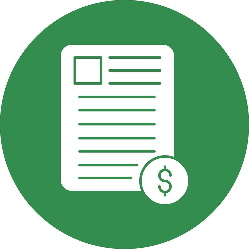 Invoice Vector Icon Design