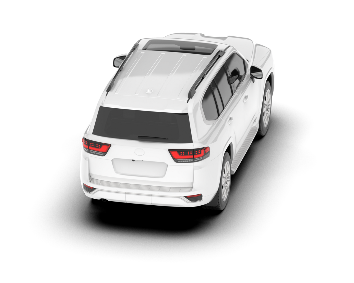 branco suv em transparente fundo. 3d Renderização - ilustração png