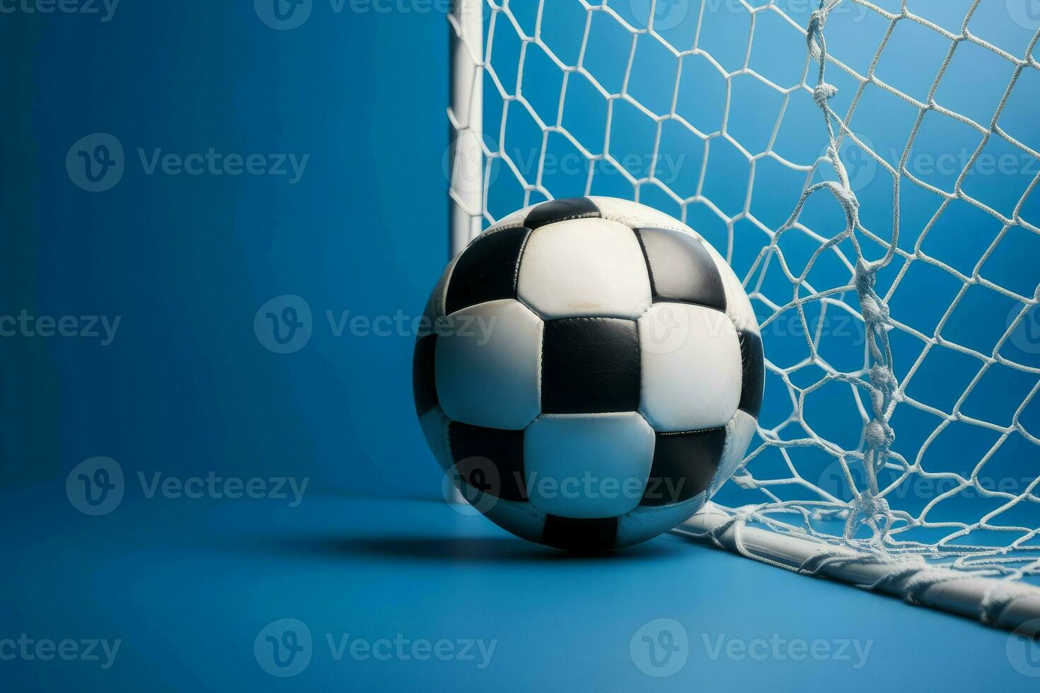 Soccer ball goal gate. Generate Ai photo