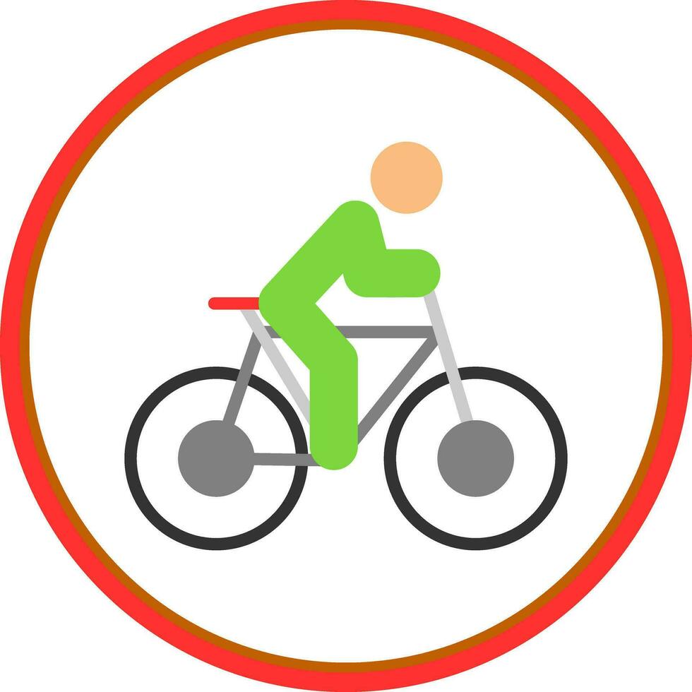 Cycling Vector Icon Design