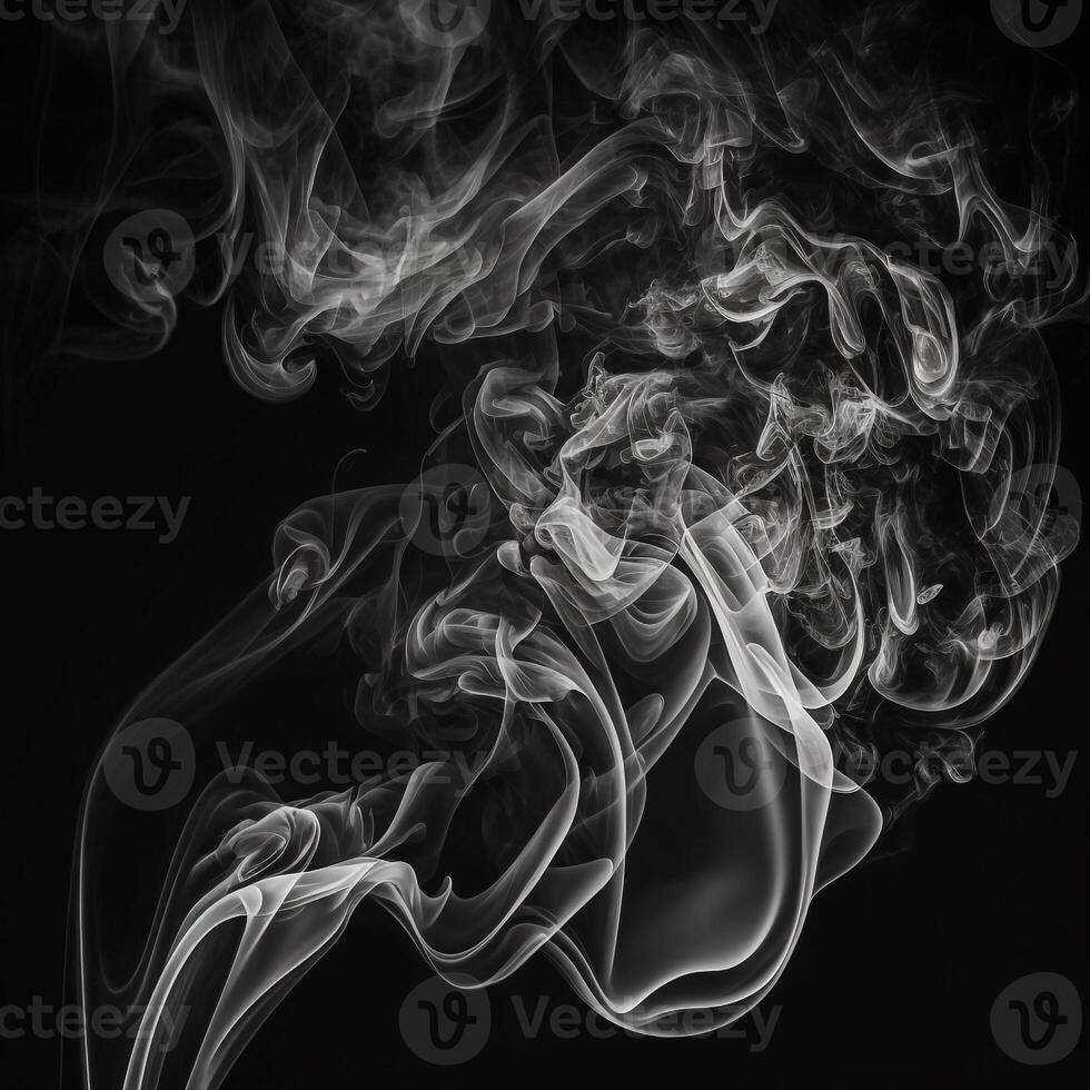 Asbtract Background Black and White Smoke photo