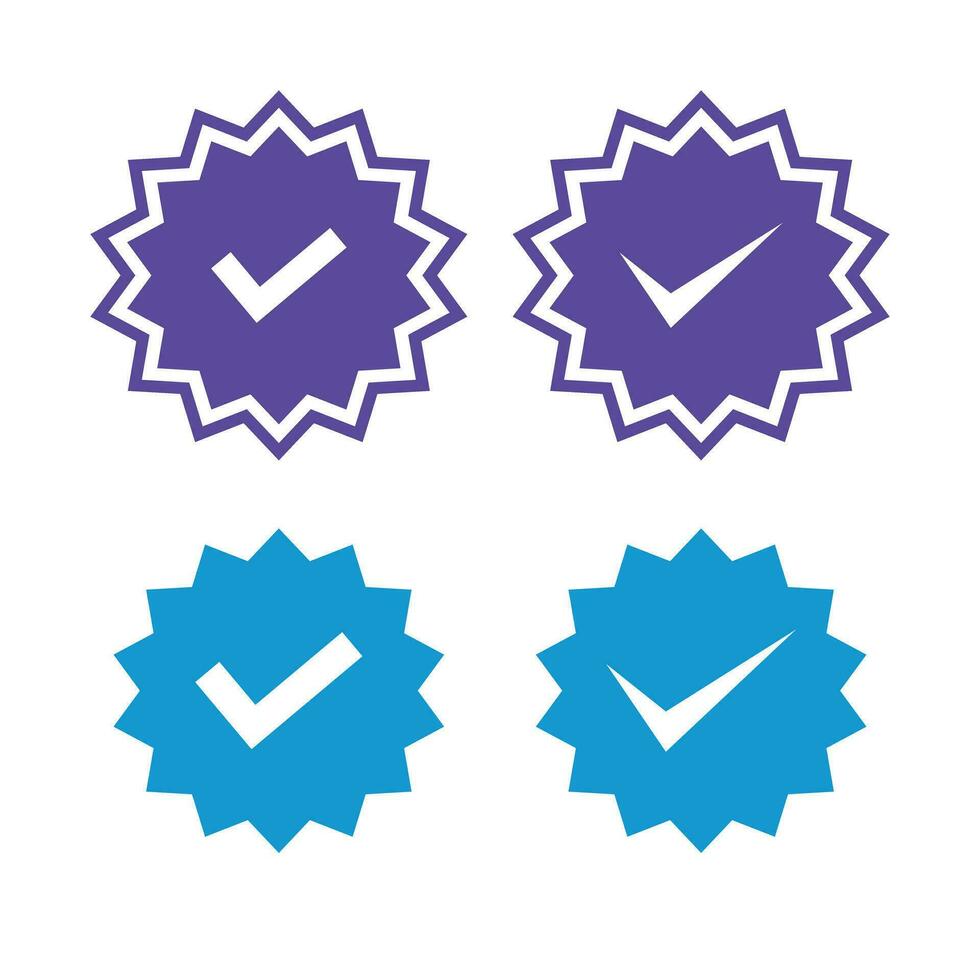 Set of vector badges and labels with check mark icons. Approved and certified icon. Check mark symbol. verified blue check logo with cloud shield. speech bubble check mark icon