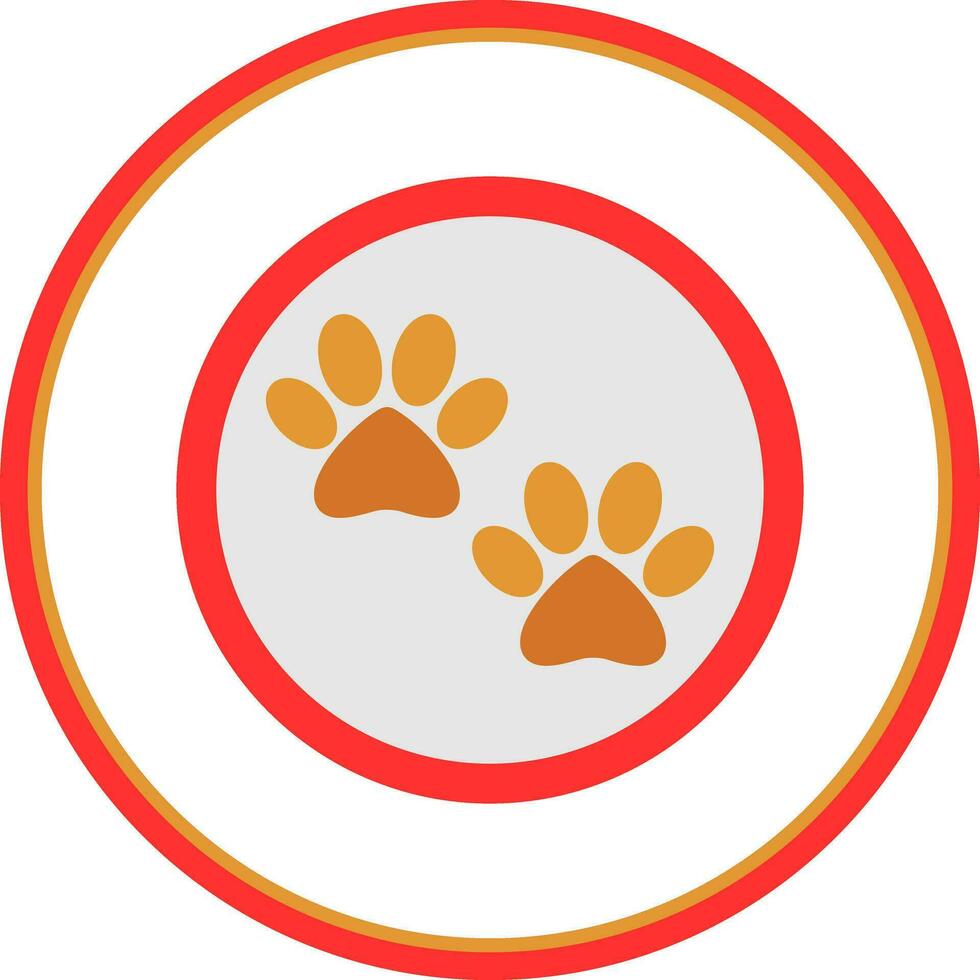 Paw print Vector Icon Design