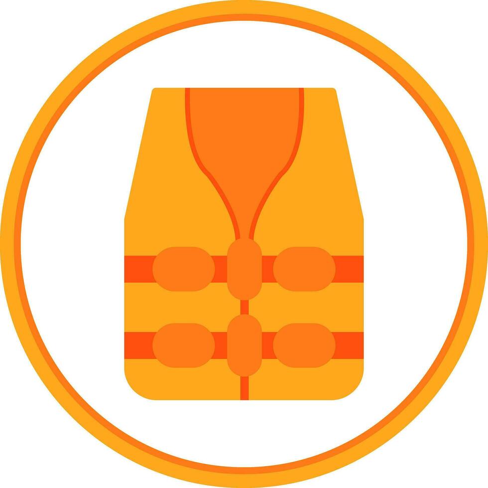 Life jacket Vector Icon Design