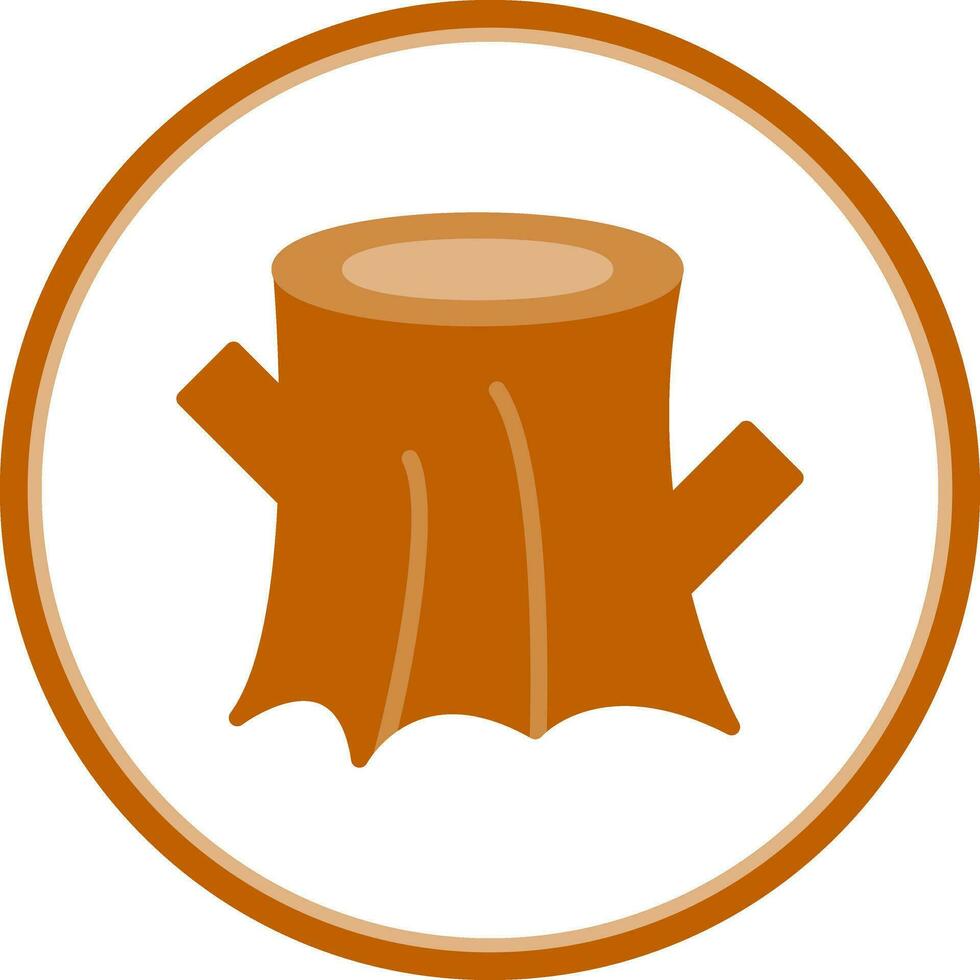 diseño de icono de vector de tocón de árbol