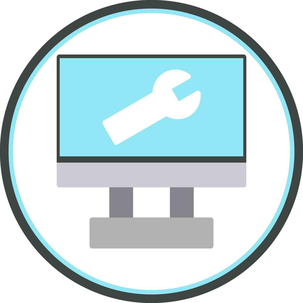 IT Helpdesk Vector Icon Design