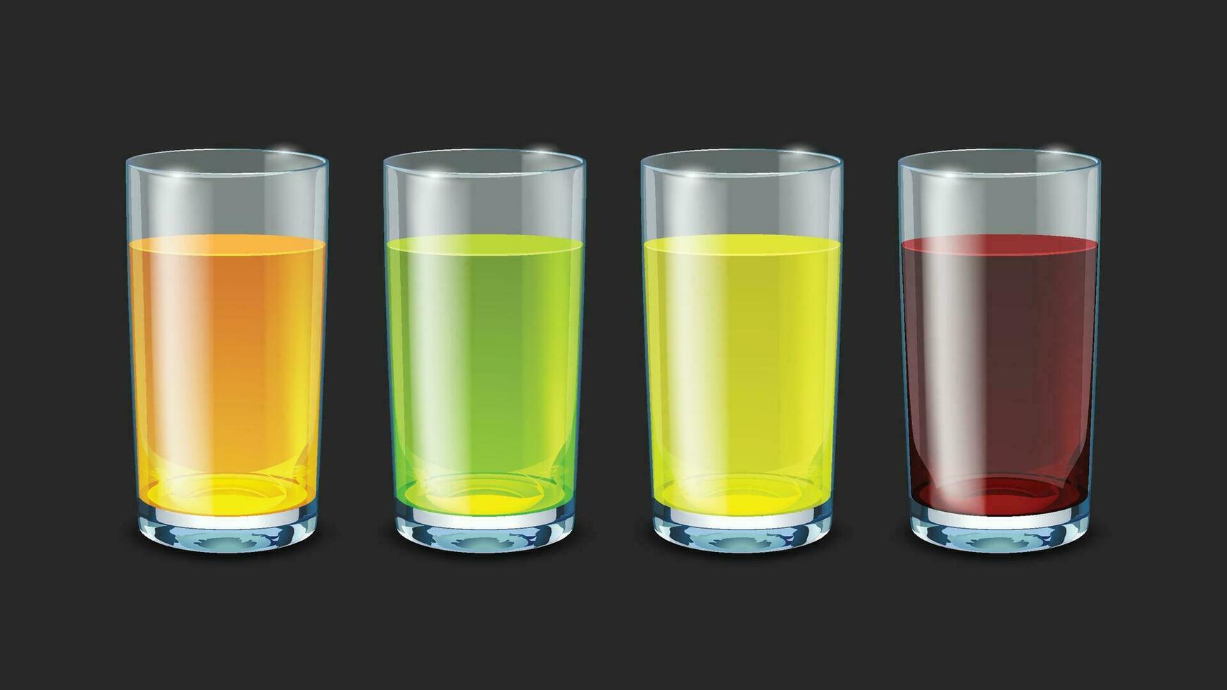 set of glasses vector