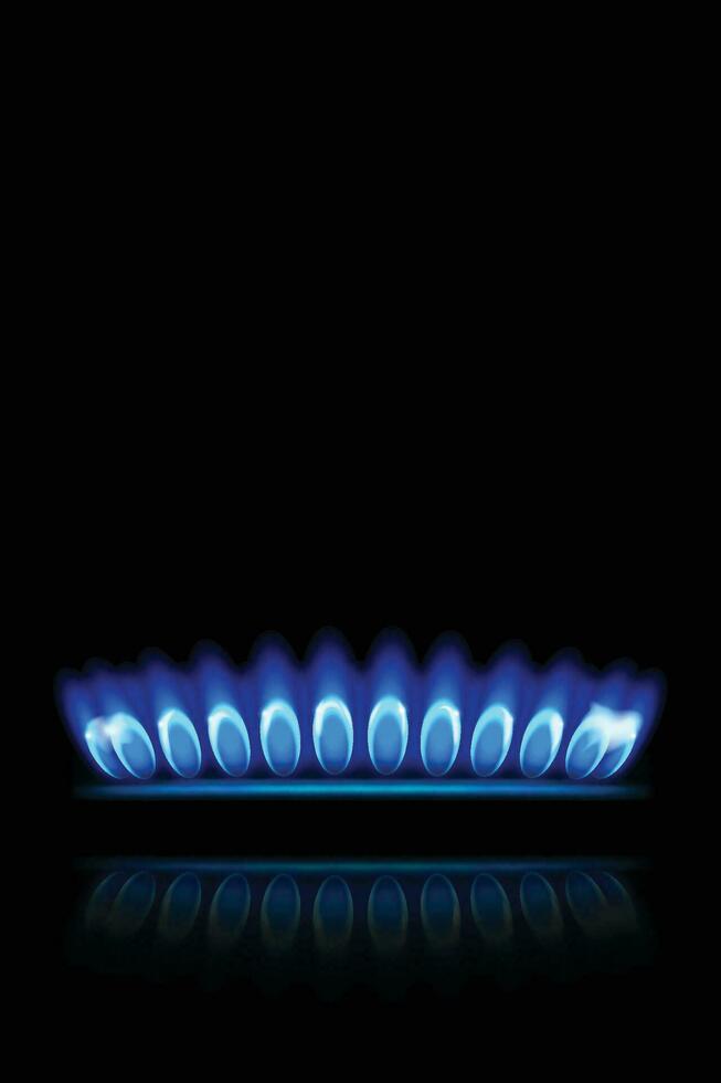 gas stove side view vector