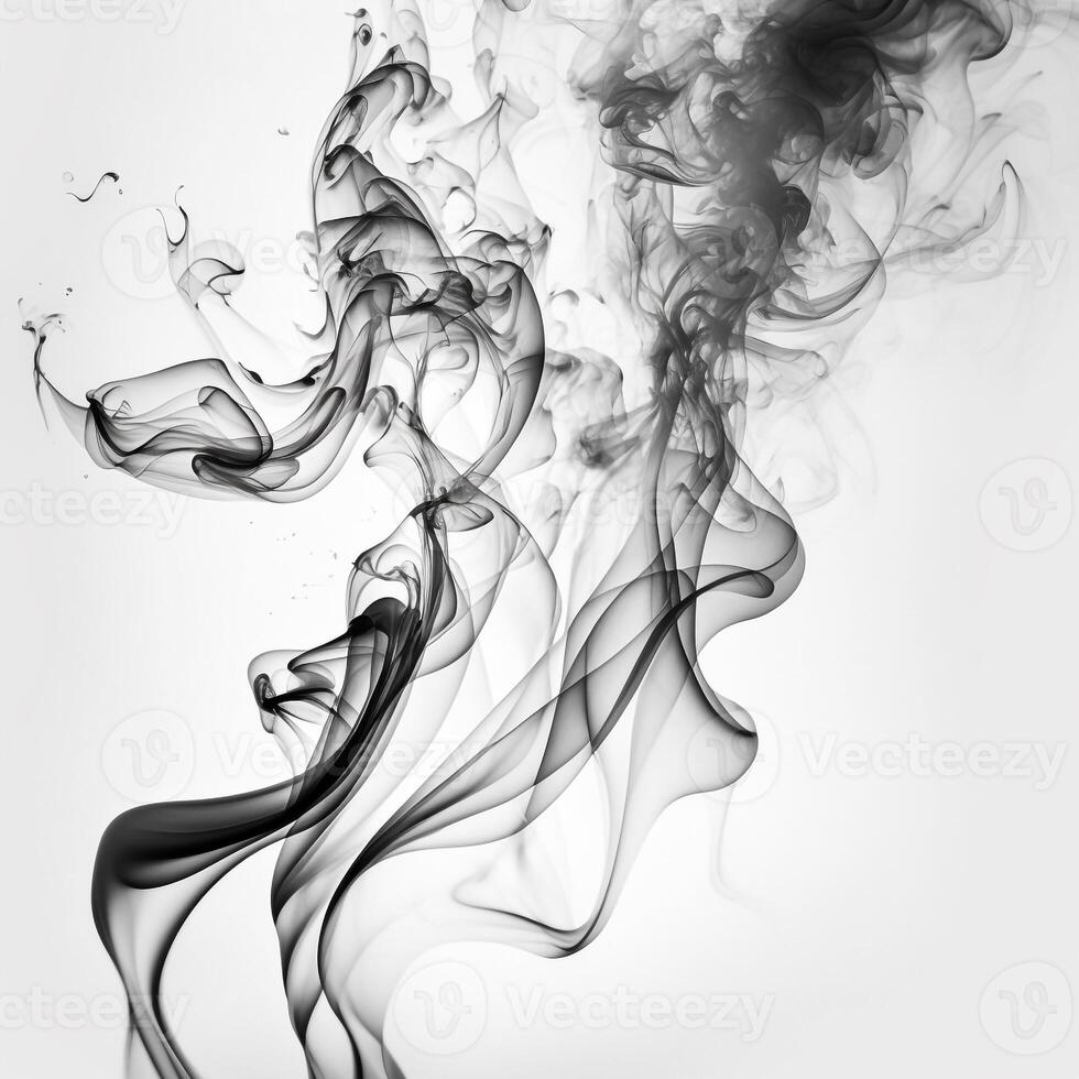 Asbtract Background Black and White Smoke photo