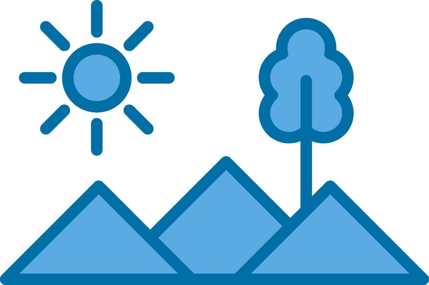 Mountains Vector Icon Design