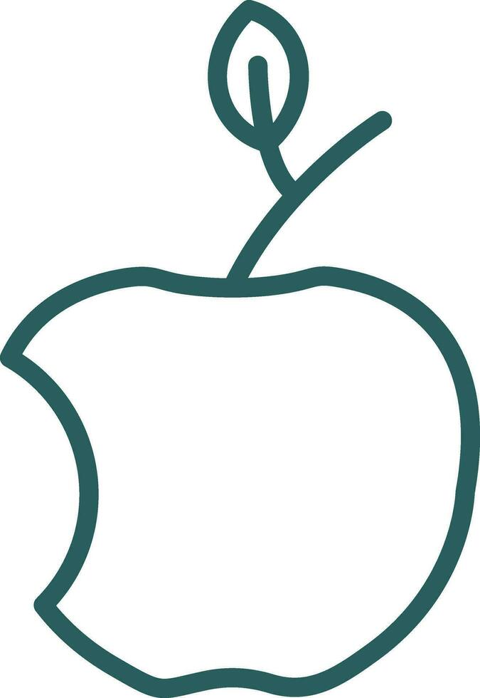 diseño de icono de vector de manzana