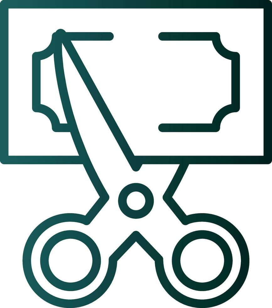 Cut Vector Icon Design