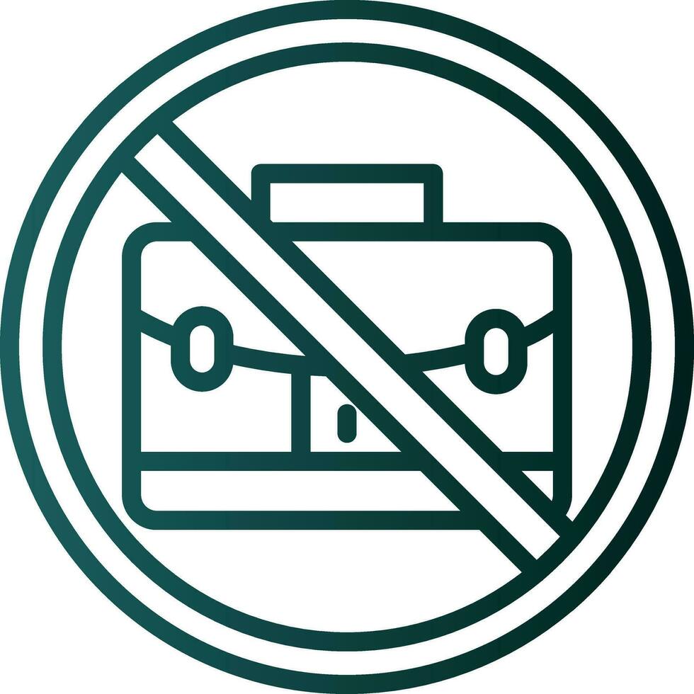 No bag Vector Icon Design