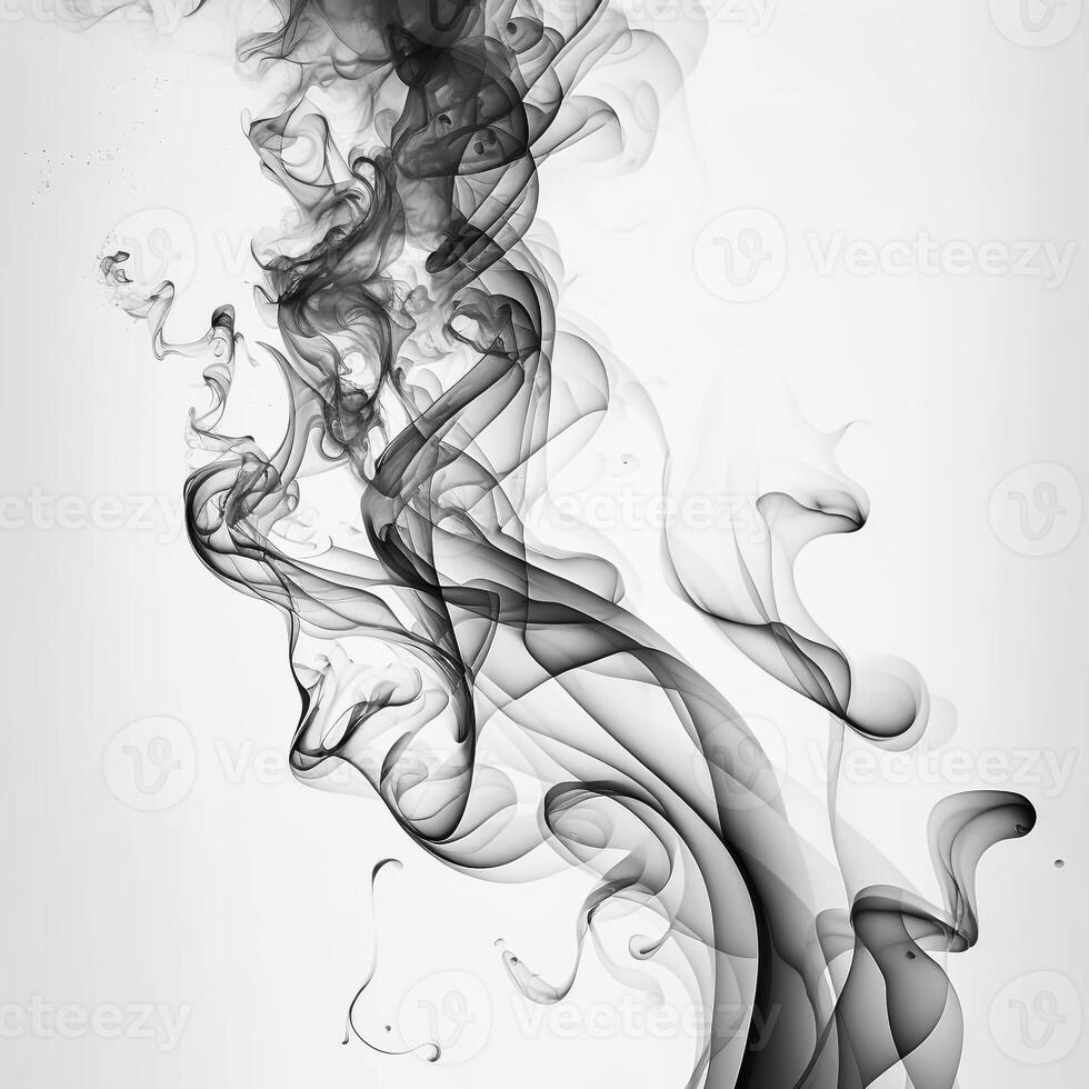 Asbtract Background Black and White Smoke photo