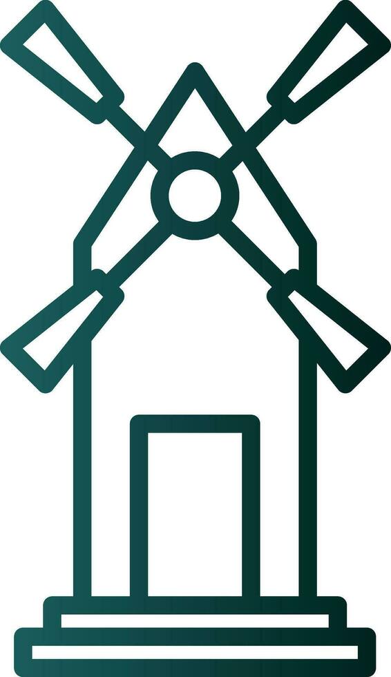 Windmill Vector Icon Design