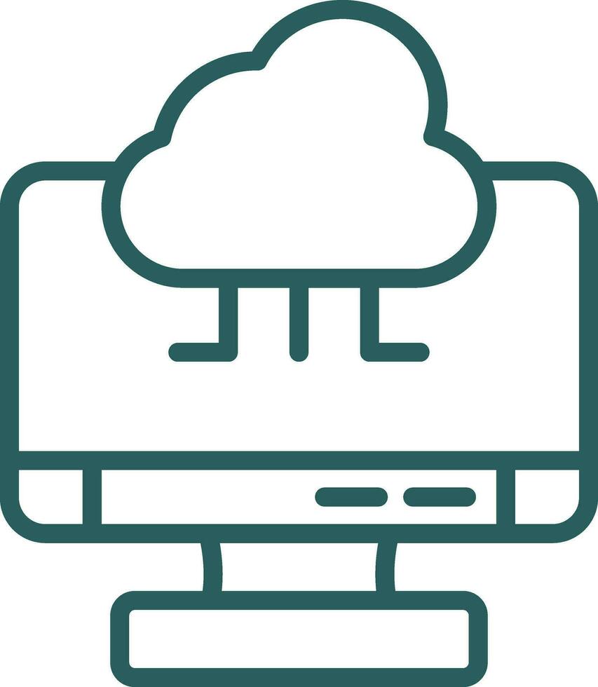 Cloud Computing Vector Icon Design
