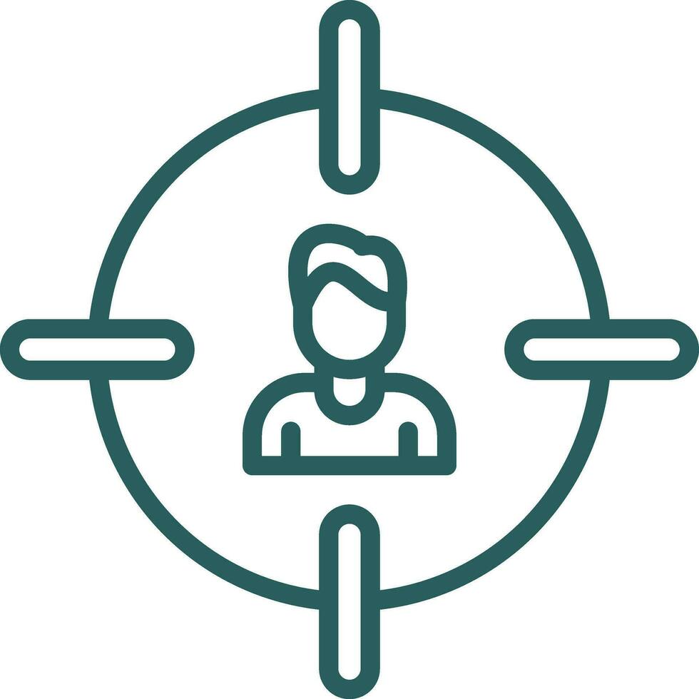 Target Audience Vector Icon Design