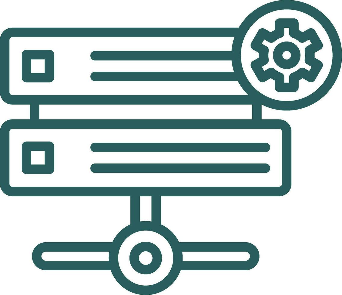Hosting Vector Icon Design