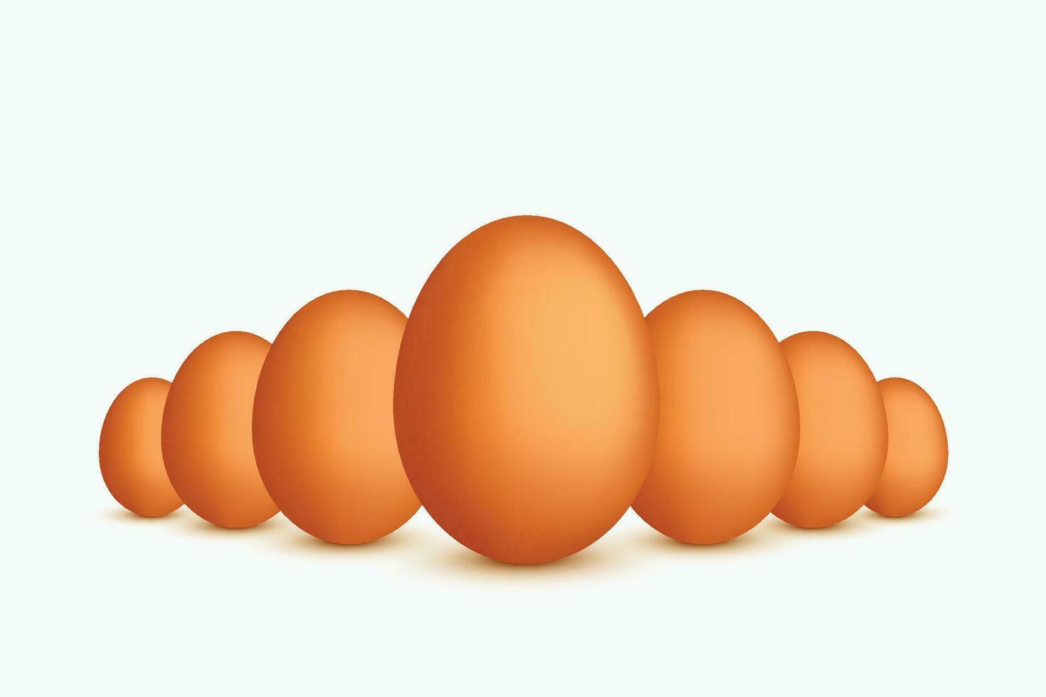 huevos en blanco vector