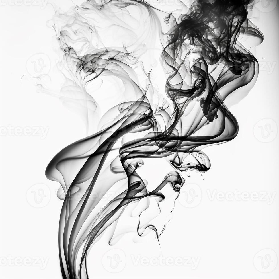 Asbtract Background Black and White Smoke photo