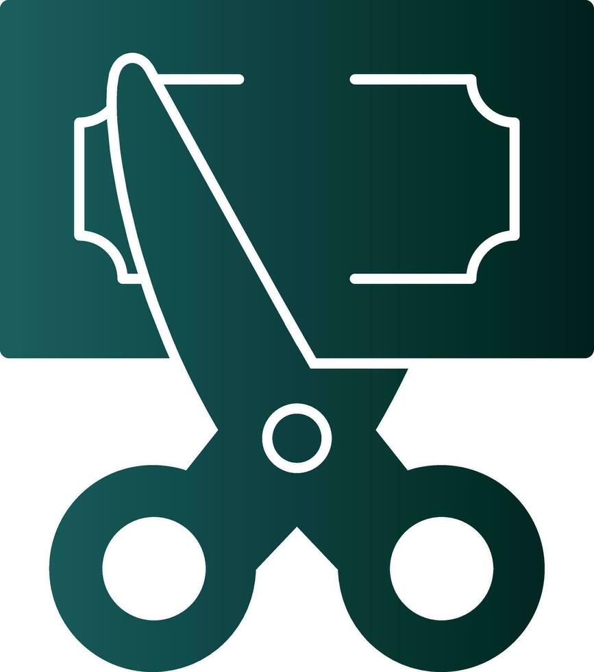 Cut Vector Icon Design
