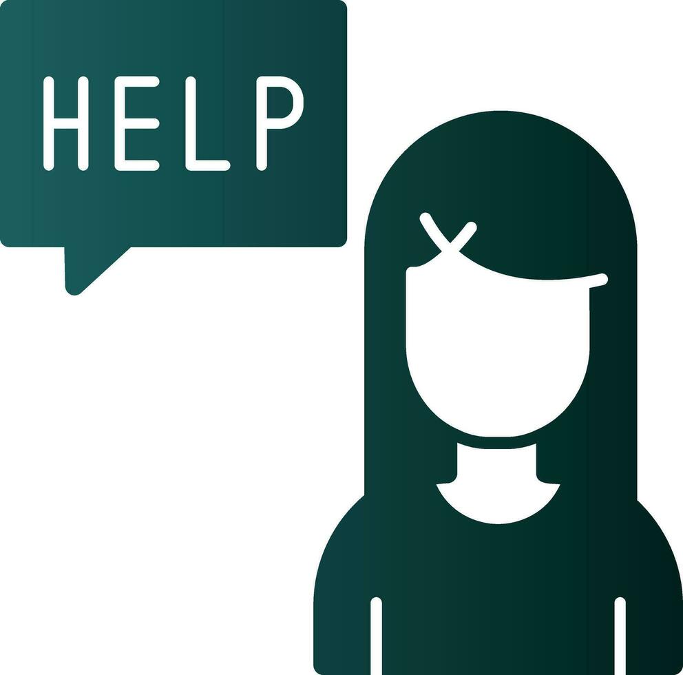 Ask for help Vector Icon Design