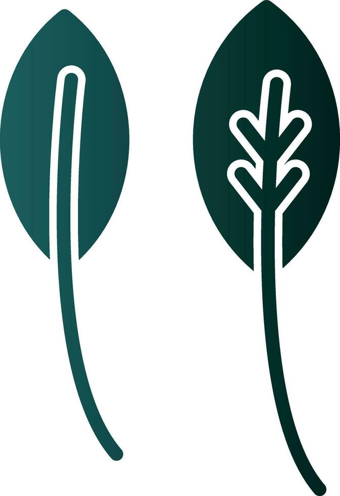 diseño de icono de vector de hoja