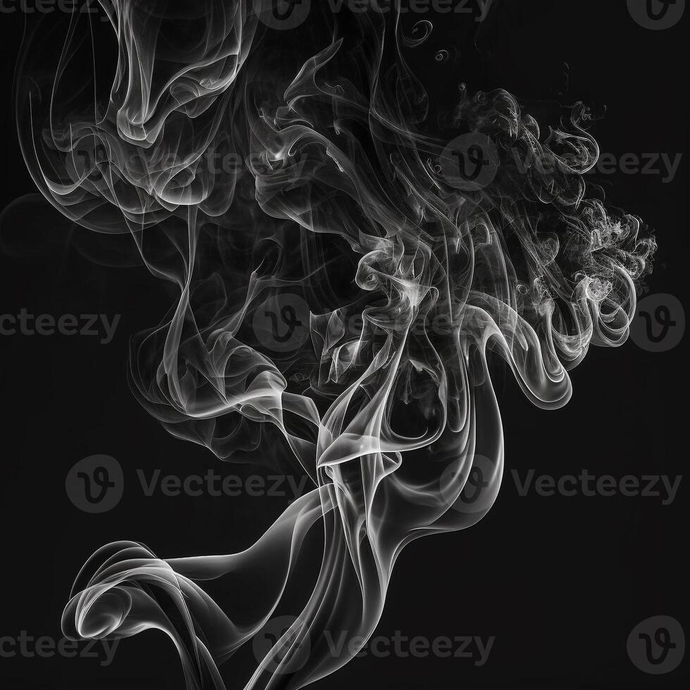 Asbtract Background Black and White Smoke photo