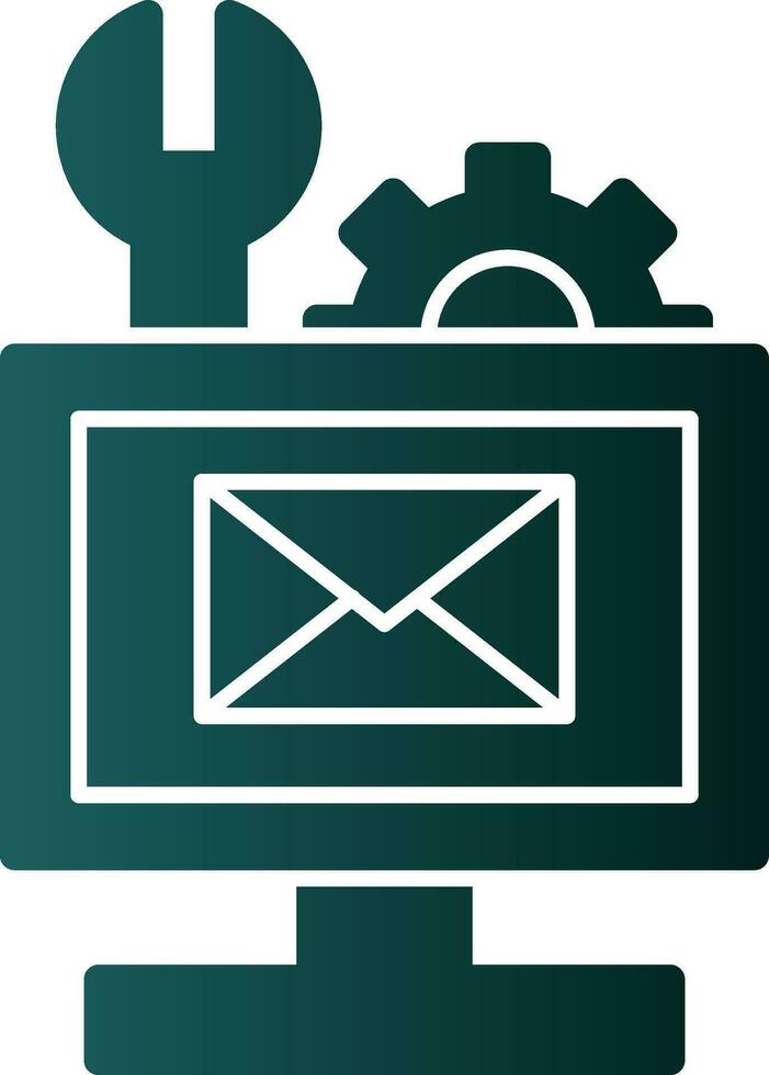 Email Troubleshooting Vector Icon Design