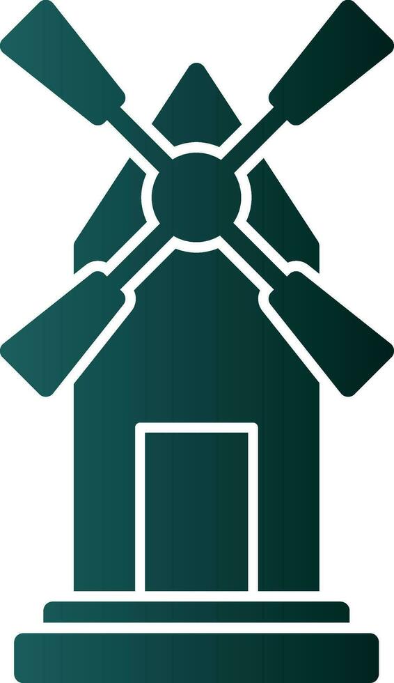 Windmill Vector Icon Design