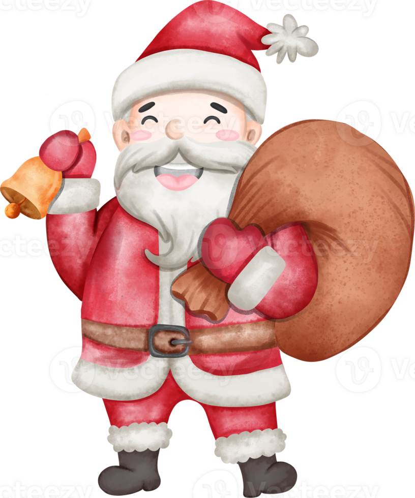 Santa Claus Tenere squillare campana sacco Borsa png