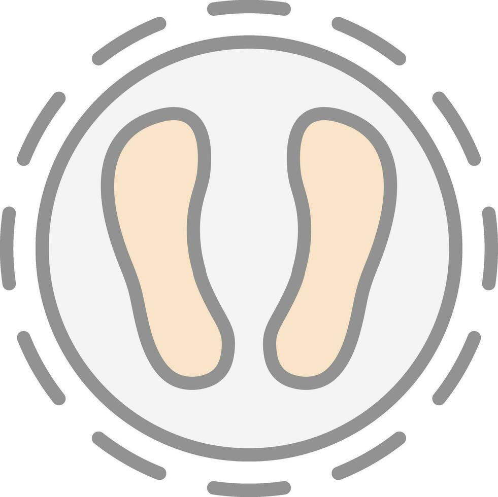 Shoe print Vector Icon Design