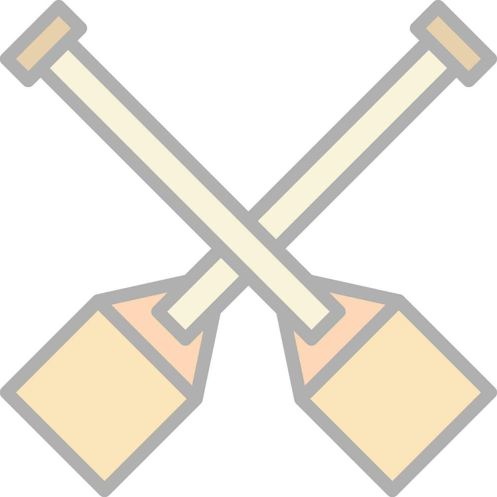 Oar Vector Icon Design