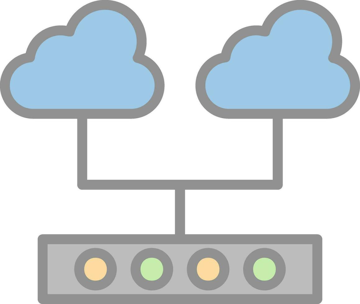 Cloud Support Vector Icon Design
