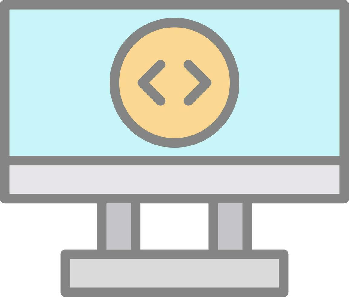 Remote Desktop Vector Icon Design