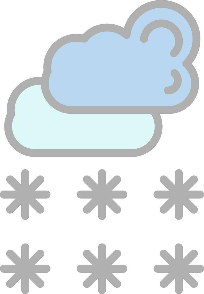 diseño de icono de vector de nieve