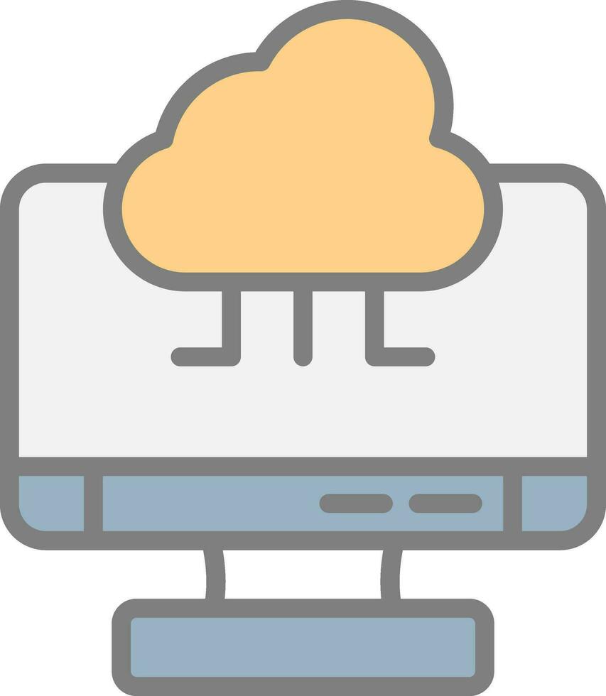Cloud Computing Vector Icon Design