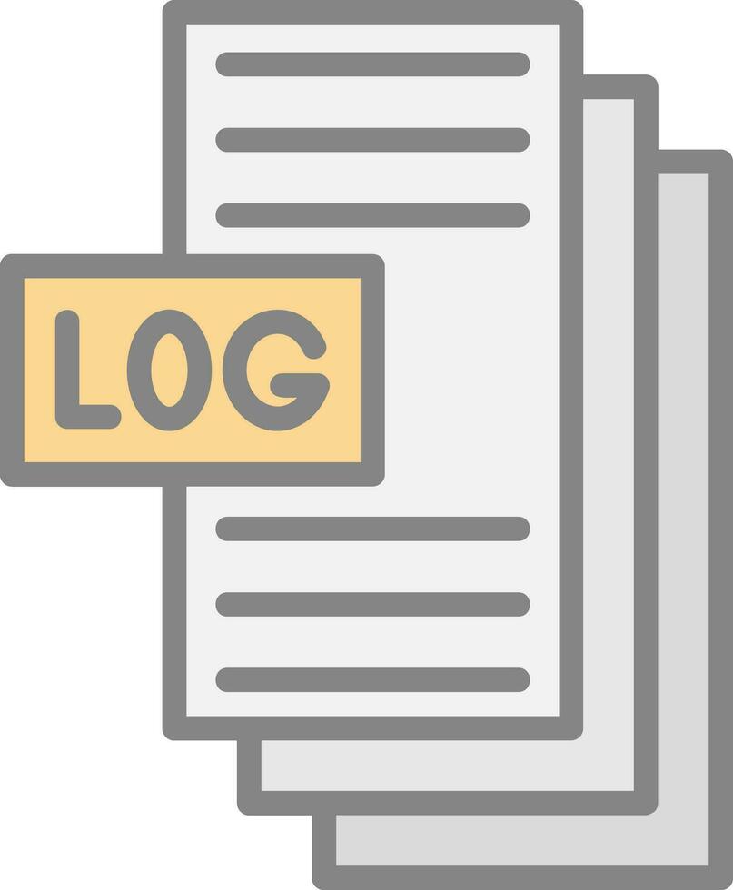 System Logs Vector Icon Design