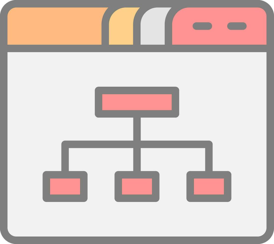 Sitemap Vector Icon Design