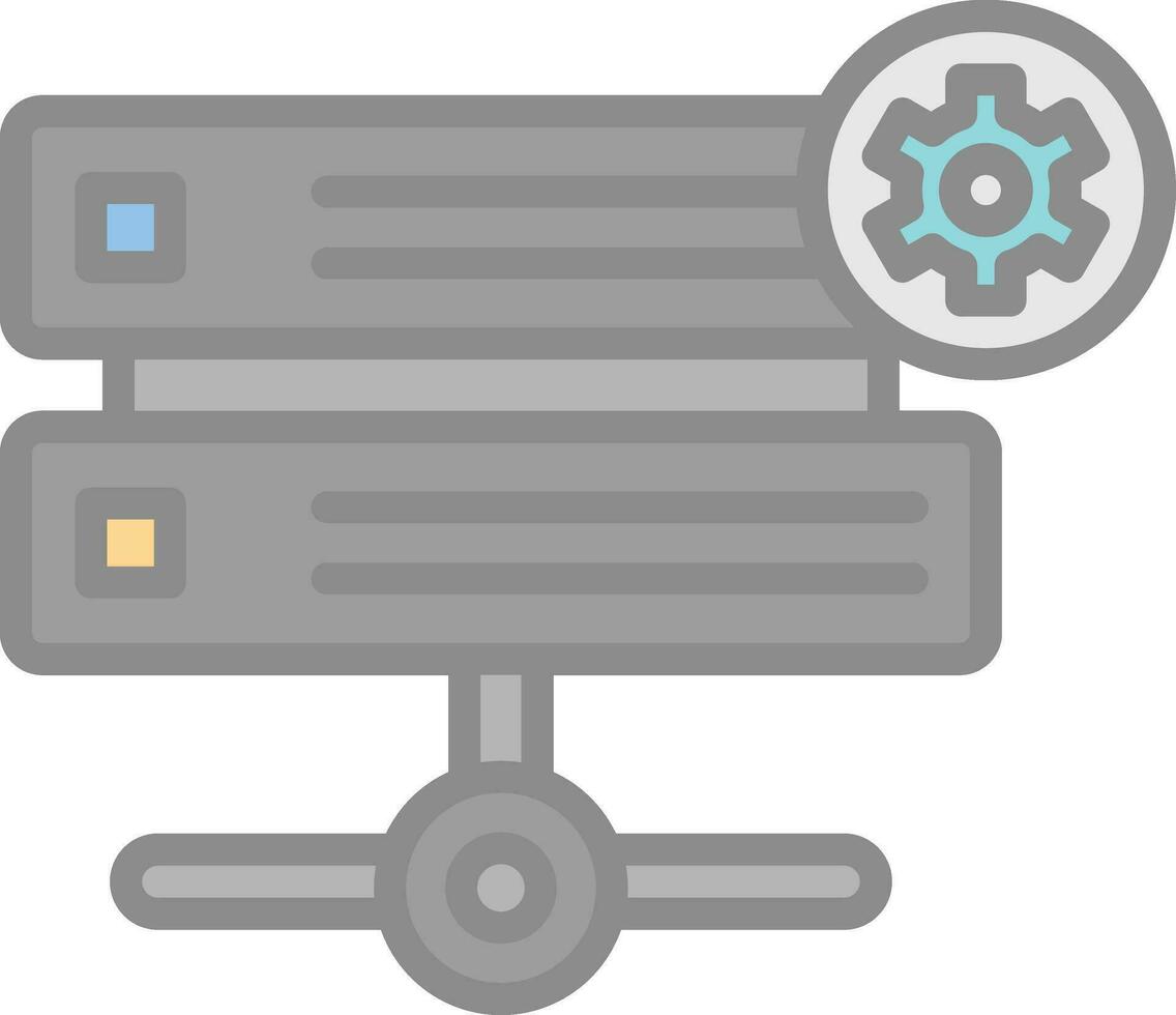 Hosting Vector Icon Design