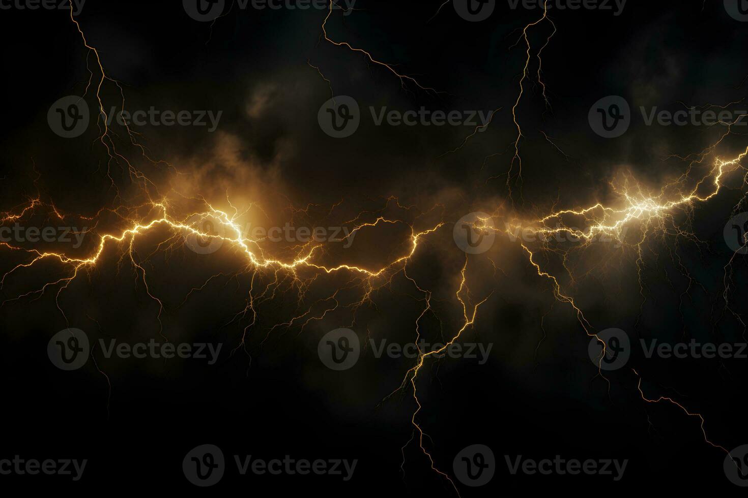 Storm Lightning Overlay, Ready,to,Use Black Background, ai generated photo