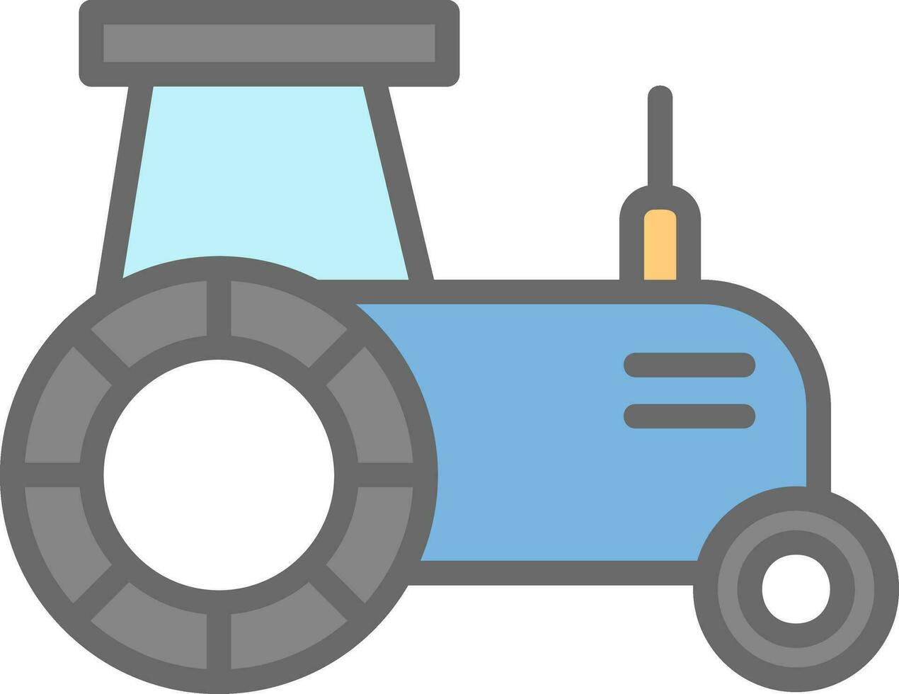 Tractor Vector Icon Design