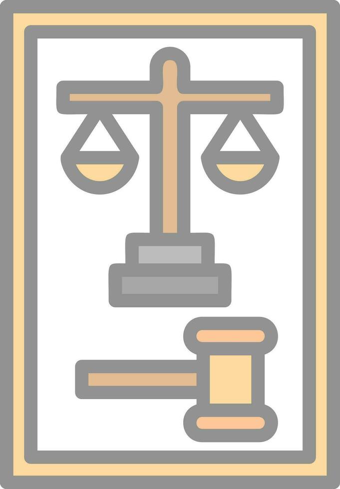 Law Vector Icon Design