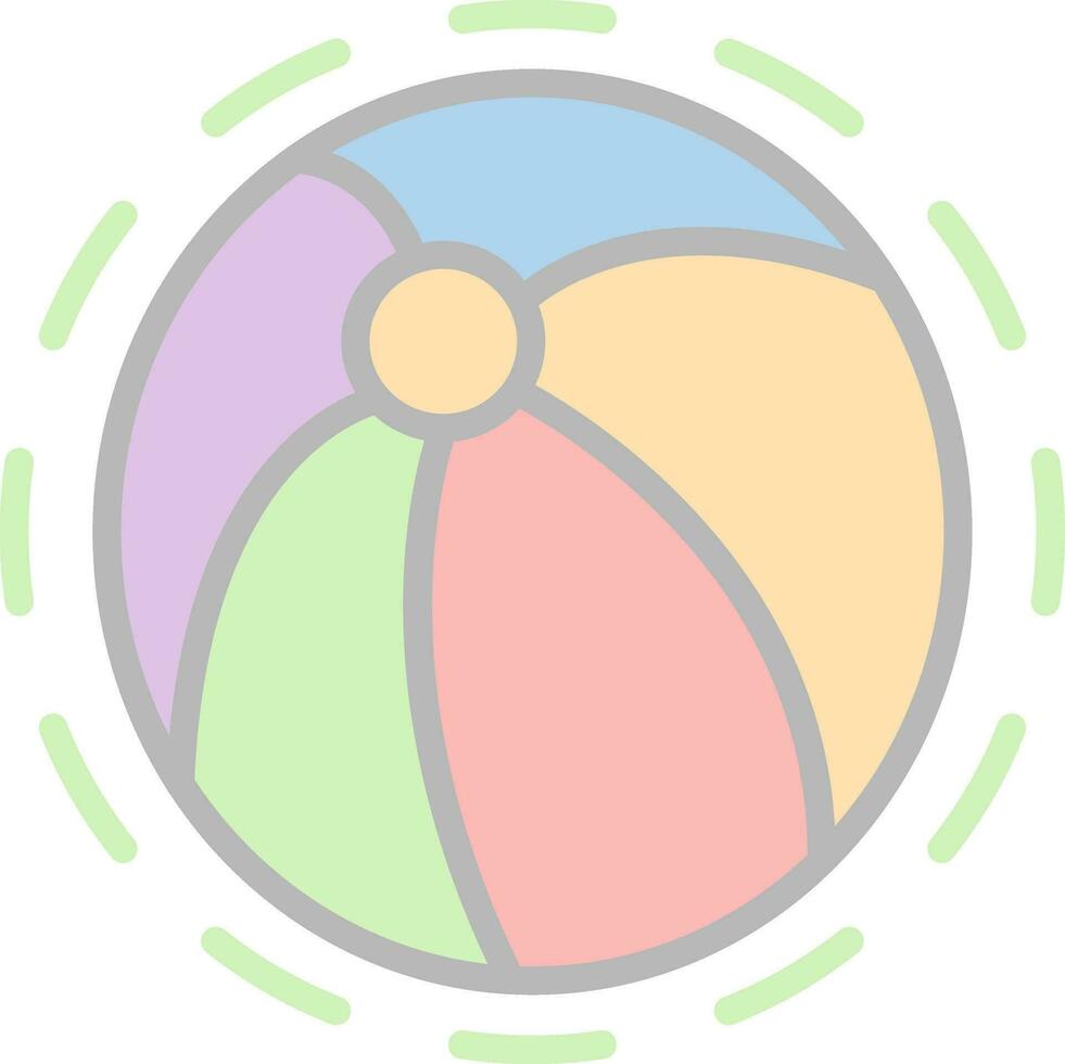 Beach ball Vector Icon Design