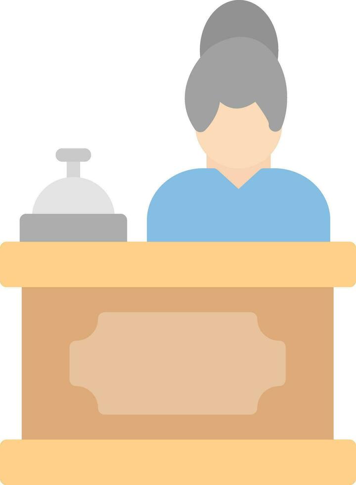 Receptionist Vector Icon Design