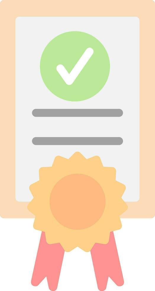 Certficate Vector Icon Design