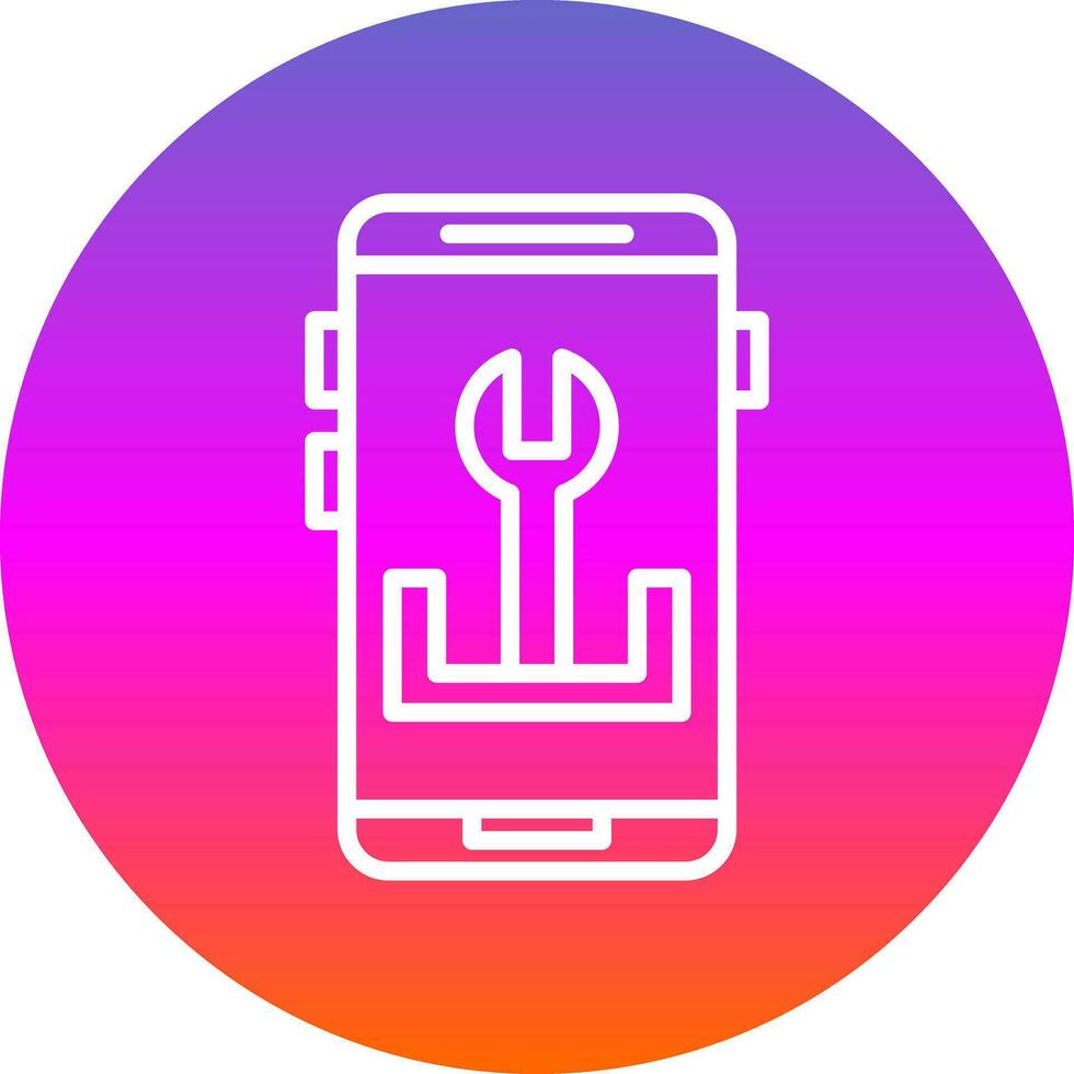 App Troubleshooting Vector Icon Design